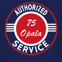 Authorized Service 1975 Chevy Opala Dark T Shirt