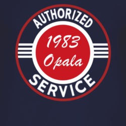 Authorized Service 1983 Chevy Opala Dark T Shirt