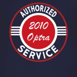 Authorized Service 2010 Chevy Optra Dark T Shirt