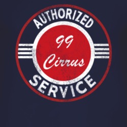 Authorized Service 1999 Chrysler Cirrus Distressed Look Dark T Shirt