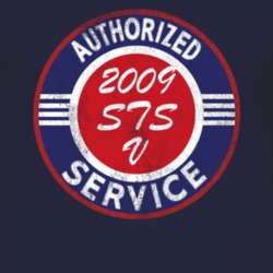 Authorized Service 2009 Cadillac STS V Distressed Look Dark T Shirt