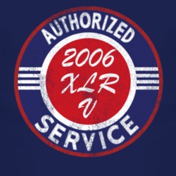 Authorized Service 2006 Cadillac XLR V Distressed Look Dark T Shirt