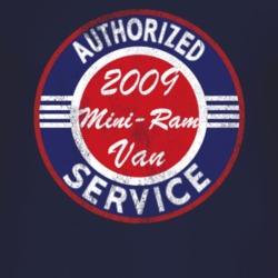 Authorized Service 2009 Dodge Mini-Ram Van Distressed Look Dark T Shir