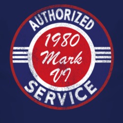 Authorized Service 1980 Lincoln Mark VI Distressed Look Dark T Shirt