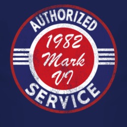 Authorized Service 1982 Lincoln Mark VI Distressed Look Dark T Shirt