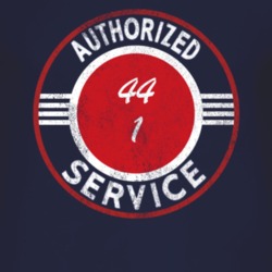 Authorized Service 1944 CJ 1 Distressed Look Dark T Shirt