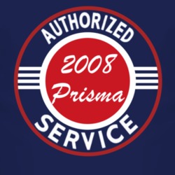 Authorized Service 2008 Chevy Prisma Dark T Shirt