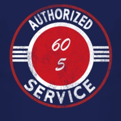 Authorized Service 1960 CJ 5 Distressed Look Dark T Shirt
