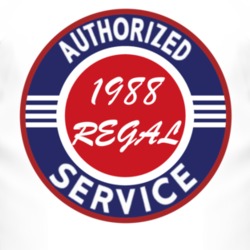 Authorized Service 1988 BUICK REGAL T Shirt