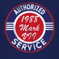 Authorized Service 1988 Lincoln Mark VII Distressed Look Dark T Shirt