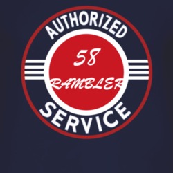 Authorized Service 1958 AMC RAMBLER Dark T Shirt