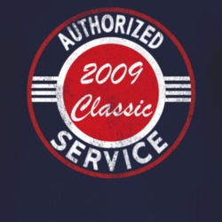 Authorized Service 2009 Chevy Classic Distressed Look Dark T Shirt