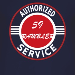 Authorized Service 1959 AMC RAMBLER Dark T Shirt