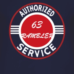 Authorized Service 1963 AMC RAMBLER Dark T Shirt