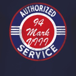Authorized Service 1994 Lincoln Mark VIII Distressed Look Dark T Shirt