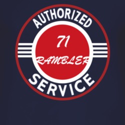 Authorized Service 1971 AMC RAMBLER Dark T Shirt