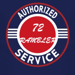 Authorized Service 1972 AMC RAMBLER Dark T Shirt