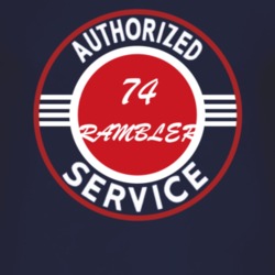 Authorized Service 1974 AMC RAMBLER Dark T Shirt