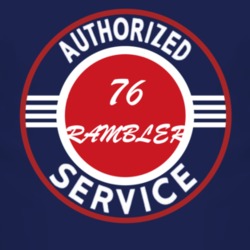 Authorized Service 1976 AMC RAMBLER Dark T Shirt