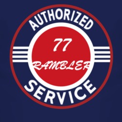 Authorized Service 1977 AMC RAMBLER Dark T Shirt