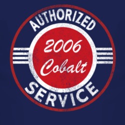 Authorized Service 2006 Chevy Cobalt Distressed Look Dark T Shirt