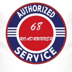 Authorized Service 1968 PLYMOUTH ROADRUNNER T Shirt