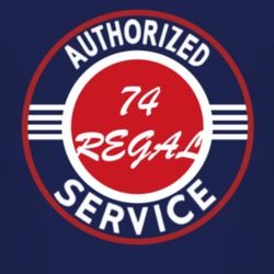Authorized Service 1974 BUICK REGAL Dark T Shirt