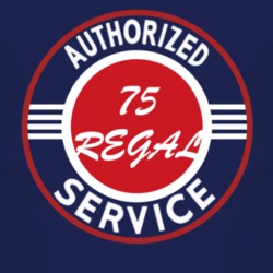 Authorized Service 1975 BUICK REGAL Dark T Shirt