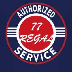 Authorized Service 1977 BUICK REGAL Dark T Shirt