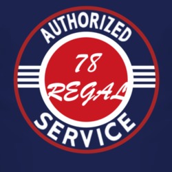 Authorized Service 1978 BUICK REGAL Dark T Shirt