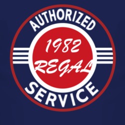 Authorized Service 1982 BUICK REGAL Dark T Shirt