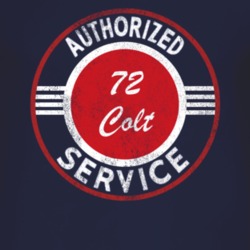Authorized Service 1972 Dodge Colt Distressed Look Dark T Shirt