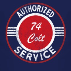 Authorized Service 1974 Dodge Colt Distressed Look Dark T Shirt