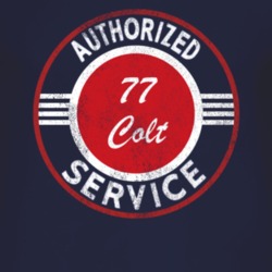 Authorized Service 1977 Dodge Colt Distressed Look Dark T Shirt