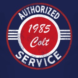 Authorized Service 1985 Dodge Colt Distressed Look Dark T Shirt