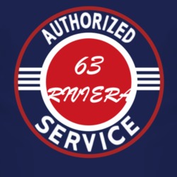 Authorized Service 1963 BUICK RIVIERA Dark T Shirt