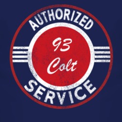 Authorized Service 1993 Dodge Colt Distressed Look Dark T Shirt