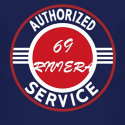 Authorized Service 1969 BUICK RIVIERA Dark T Shirt