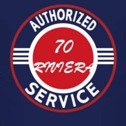 Authorized Service 1970 BUICK RIVIERA Dark T Shirt