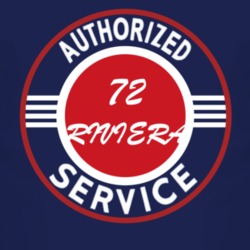 Authorized Service 1972 BUICK RIVIERA Dark T Shirt