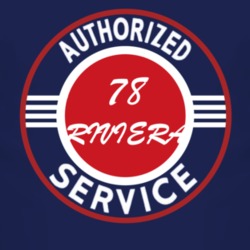 Authorized Service 1978 BUICK RIVIERA Dark T Shirt