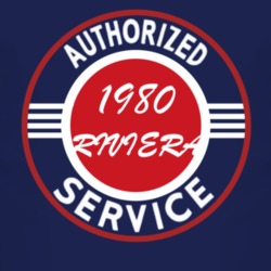 Authorized Service 1980 BUICK RIVIERA Dark T Shirt