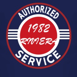 Authorized Service 1982 BUICK RIVIERA Dark T Shirt