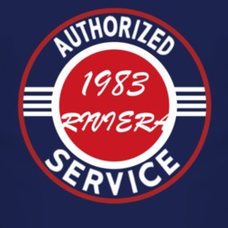 Authorized Service 1983 BUICK RIVIERA Dark T Shirt