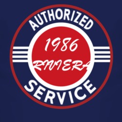 Authorized Service 1986 BUICK RIVIERA Dark T Shirt