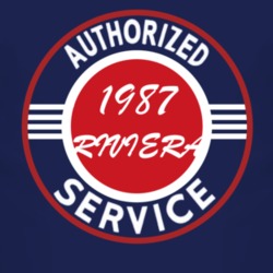 Authorized Service 1987 BUICK RIVIERA Dark T Shirt