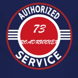Authorized Service 1973 PLYMOUTH ROADRUNNER Dark T Shirt