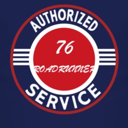 Authorized Service 1976 PLYMOUTH ROADRUNNER Dark T Shirt