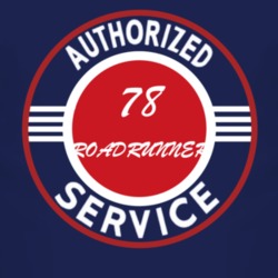 Authorized Service 1978 PLYMOUTH ROADRUNNER Dark T Shirt