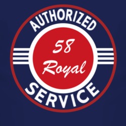 Authorized Service 1958 Chrysler Royal Dark T Shirt